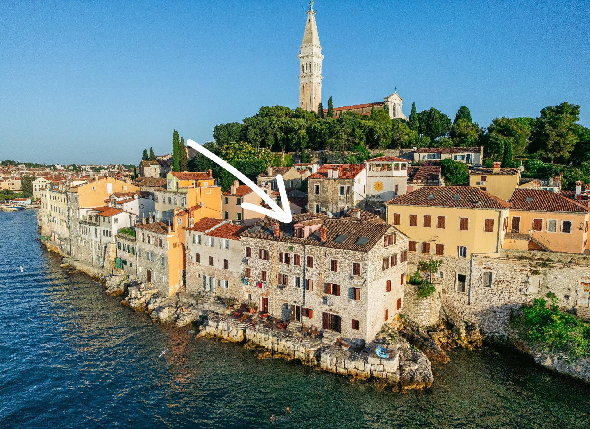 FEWO-5 in ROVINJ direkt am Meer