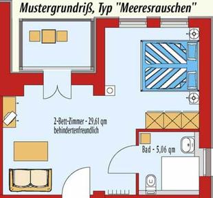  Für 3 Personen: Hübsches Apartment / Ferienwohnung in der Region Lohme-Hagen