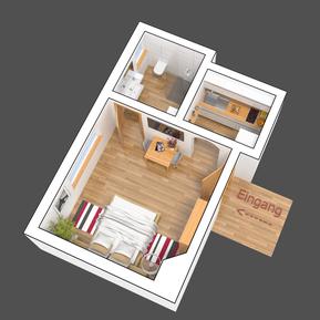  Für 2 Personen: Hübsches Apartment / Ferienwohnung in der Region Harzgerode