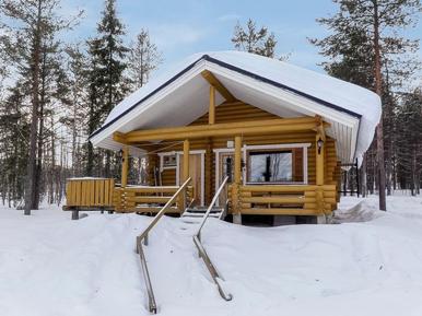 Finnisch Lappland Ferienhaus mit Hund